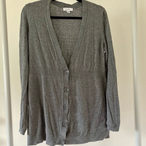 Liz Lange Grey Maternity Cardigan - Picture 6 of 7
